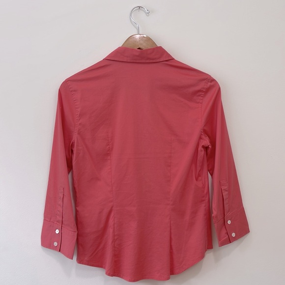 Banana Republic Tops Womens Medium Orange button down long sleeves shirt - Picture 2 of 9